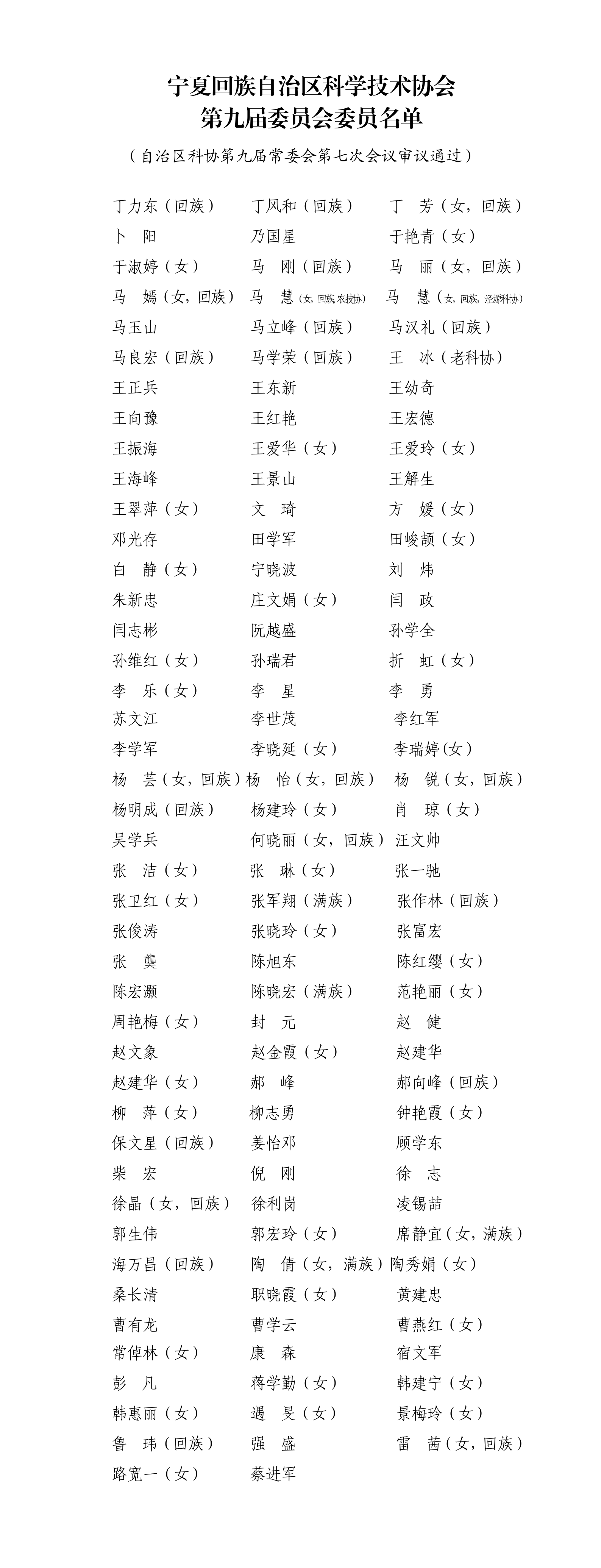 自治区科协第九届委员会委员名单(2026.04.10自治区科协第九届常委会第七次会议审议通过).png